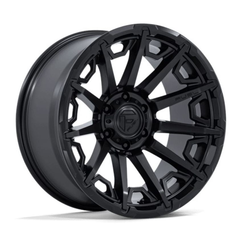 FUEL 1PC GRIP 22X9 6X135 87 +1 BLK-OUT