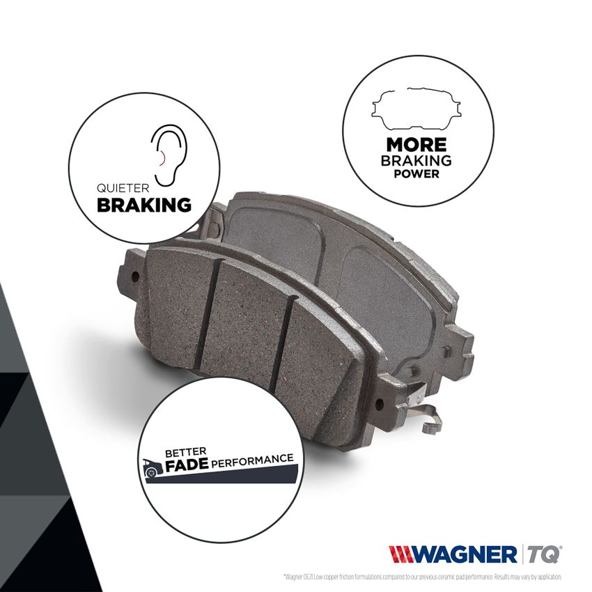 Wagner Brake MX986 ThermoQuiet Semi-Metallic Disc Brake Pad Set