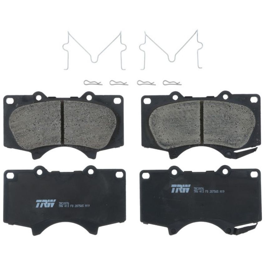 TRW PARTS TRC0976 TRW PREMIUM BRAKING - CERAMIC BRAKE PAD SET - TRC0976