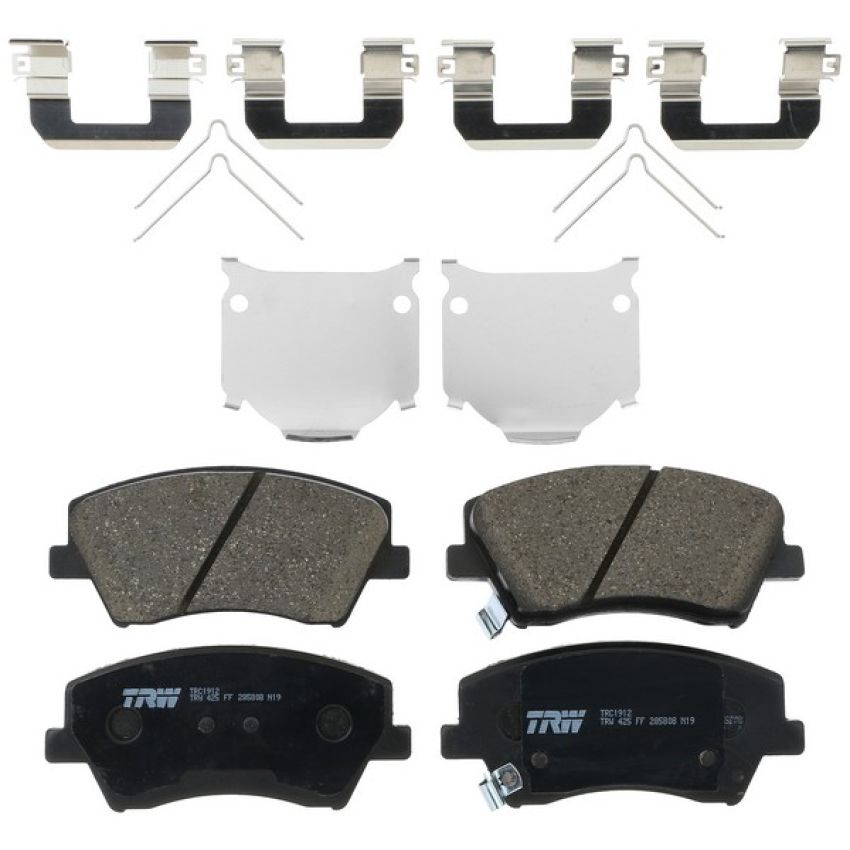 TRW PARTS TRC1912 TRW PREMIUM BRAKING - CERAMIC BRAKE PAD SET - TRC1912