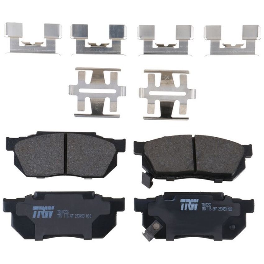 TRW PARTS TRH0256 TRW PREMIUM BRAKING - METALLIC BRAKE PAD SET - TRH0256