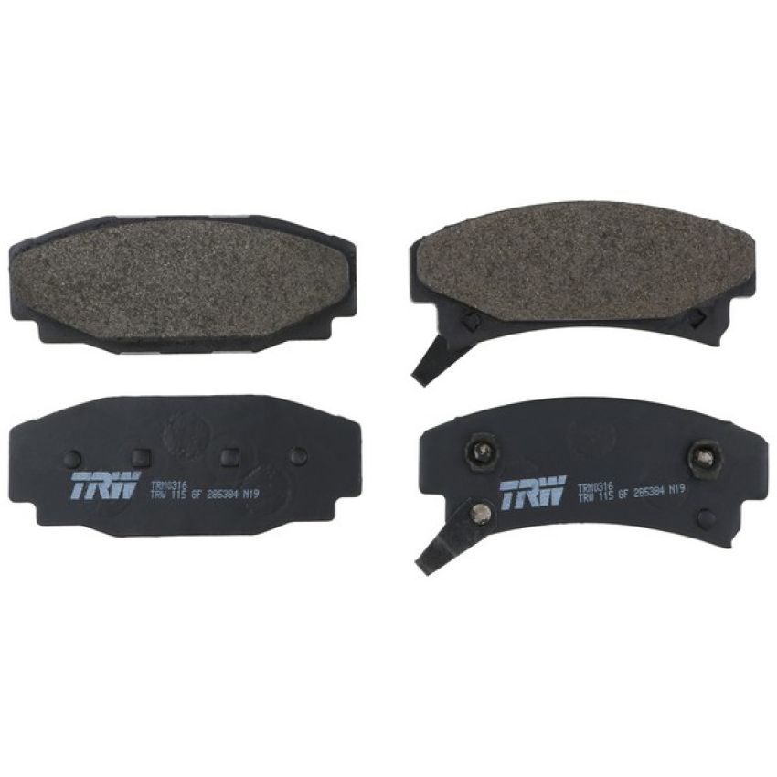 TRW PARTS TRM0316 TRW PREMIUM BRAKING - METALLIC BRAKE PAD SET - TRM0316
