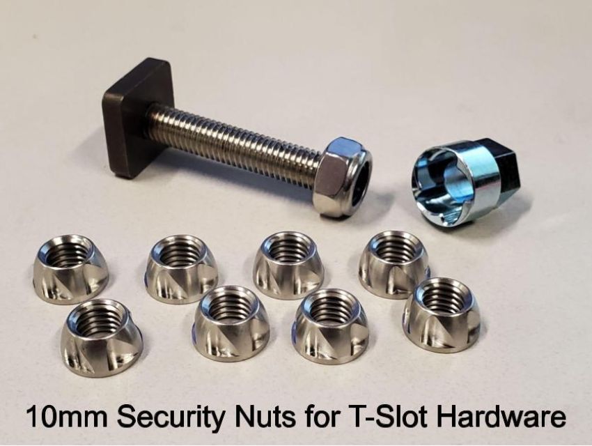Tuff Stuff Overland TSSECBLT10MM SECURITY NUTS, 10MM