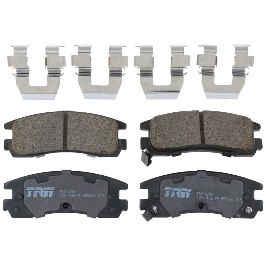 TRW PARTS TRC0698 TRW PREMIUM BRAKING - CERAMIC BRAKE PAD SET - TRC0698