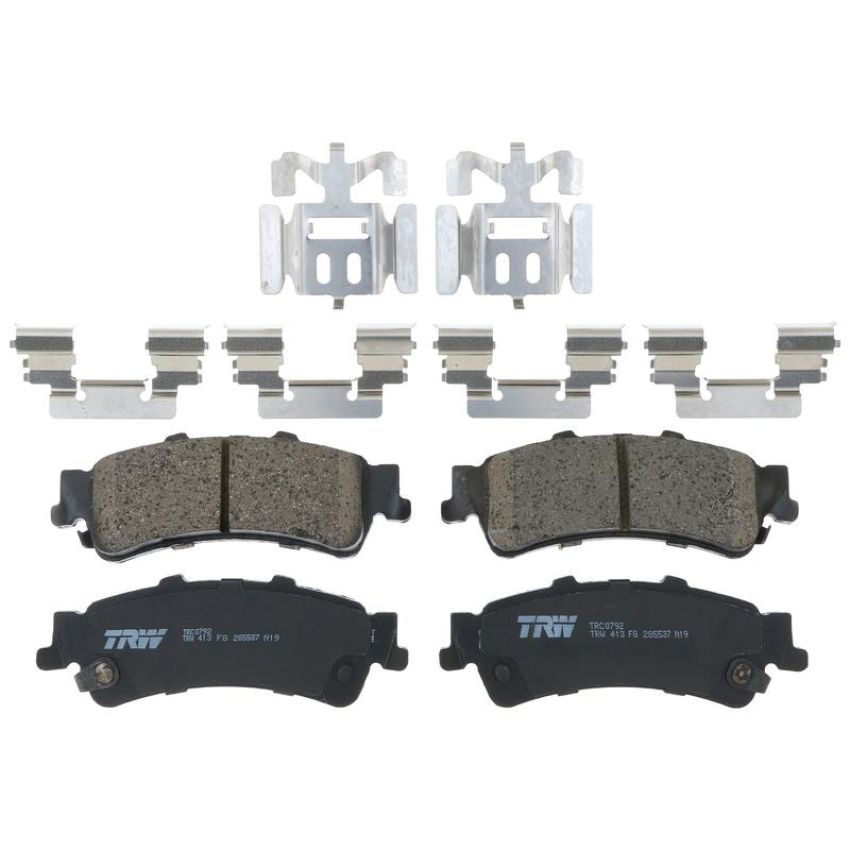 TRW PARTS TRC0792 TRW PREMIUM BRAKING - CERAMIC BRAKE PAD SET - TRC0792