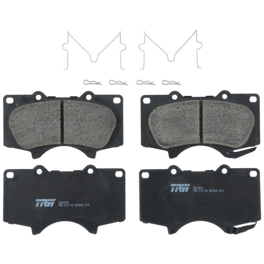 TRW PARTS TRC0976 TRW PREMIUM BRAKING - CERAMIC BRAKE PAD SET - TRC0976