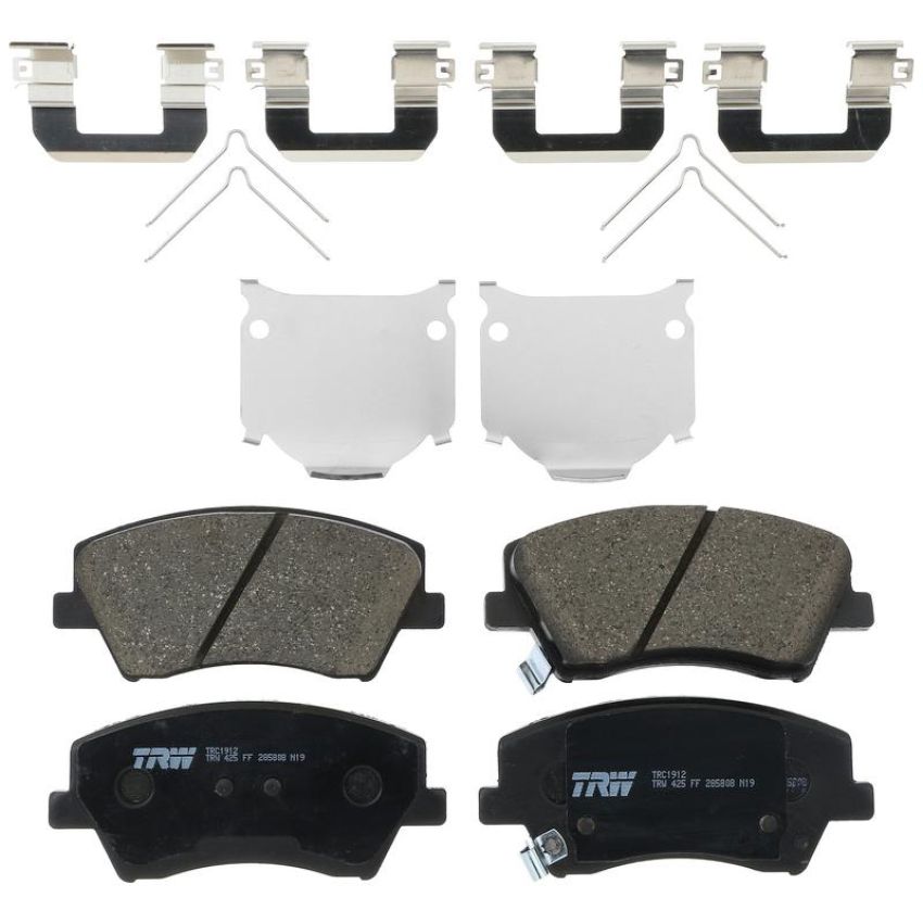 TRW PARTS TRC1912 TRW PREMIUM BRAKING - CERAMIC BRAKE PAD SET - TRC1912