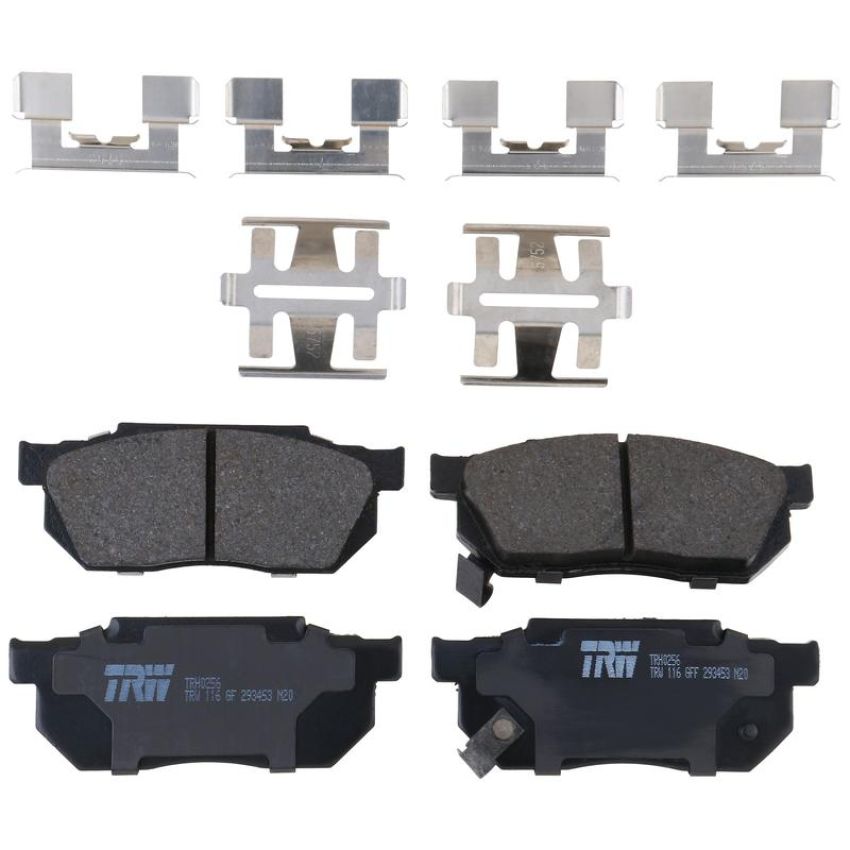 TRW PARTS TRH0256 TRW PREMIUM BRAKING - METALLIC BRAKE PAD SET - TRH0256