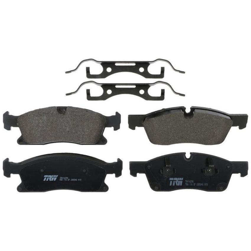 TRW PARTS TRH1629A TRW PREMIUM BRAKING - METALLIC BRAKE PAD SET - TRH1629A