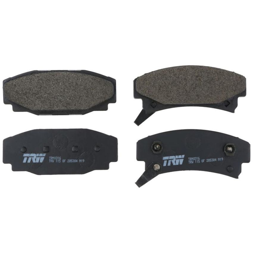 TRW PARTS TRM0316 TRW PREMIUM BRAKING - METALLIC BRAKE PAD SET - TRM0316