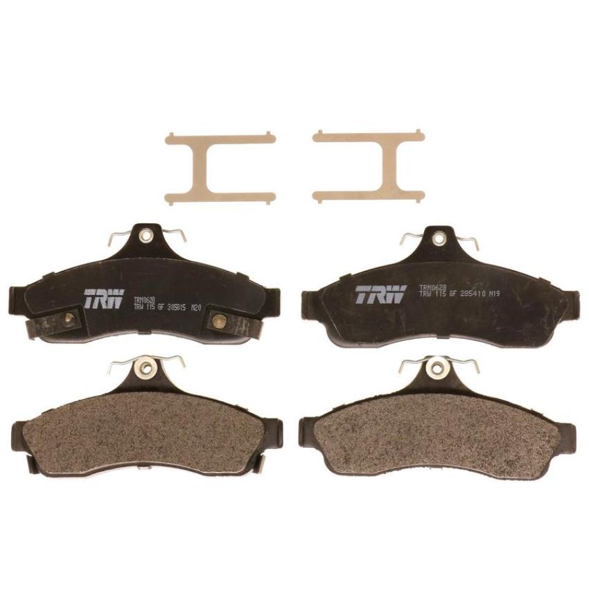 TRW PARTS TRM0628 TRW PREMIUM BRAKING - METALLIC BRAKE PAD SET - TRM0628