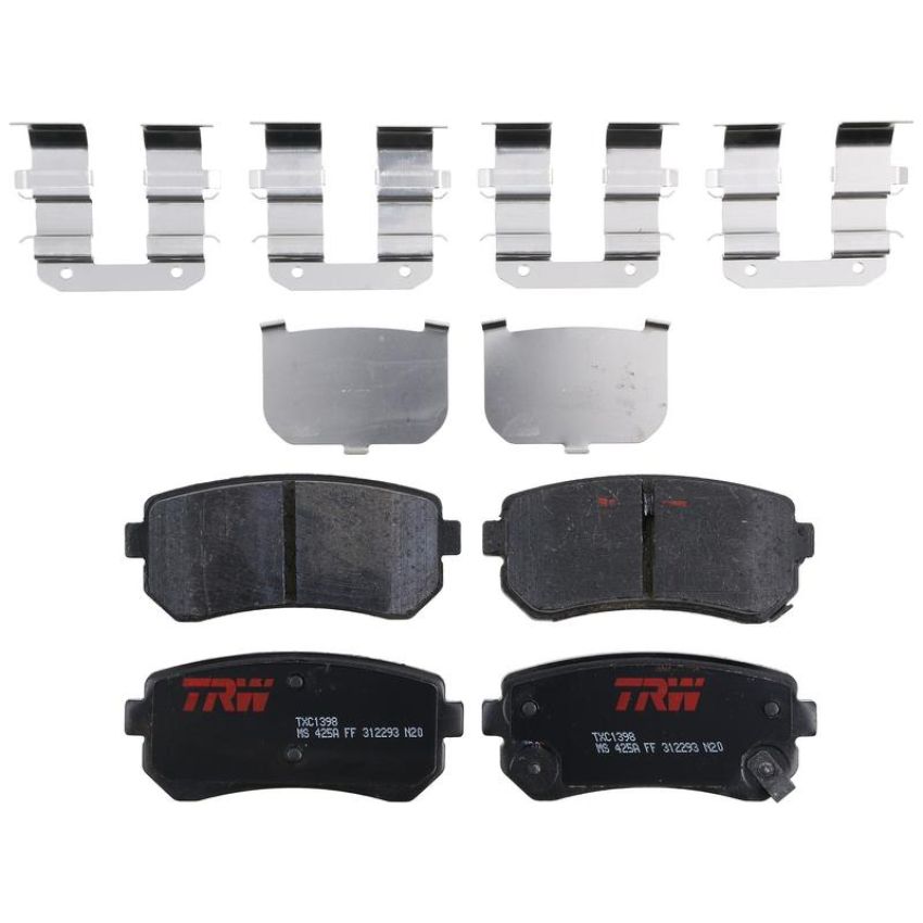 TRW PARTS TXC1398 TRW PREMIUM BRAKING - CERAMIC BRAKE PAD SET - TXC1398