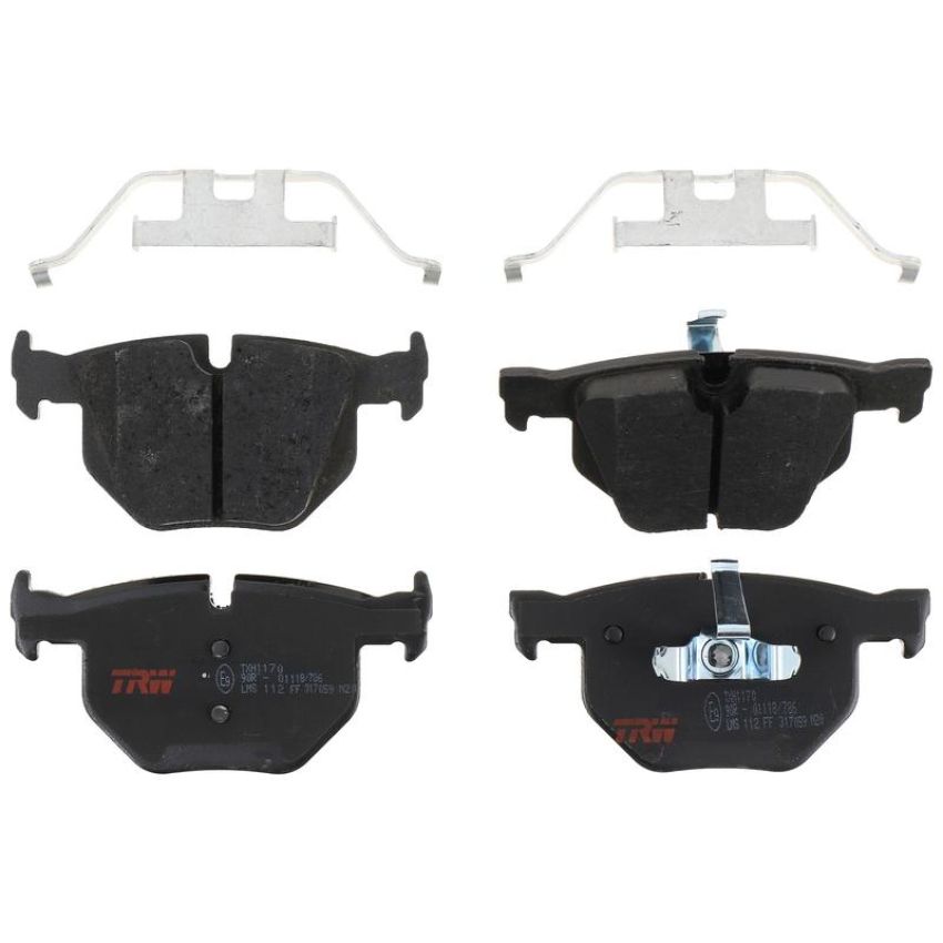 TRW PARTS TXH1170 TRW PREMIUM BRAKING - METALLIC BRAKE PAD SET - TXH1170