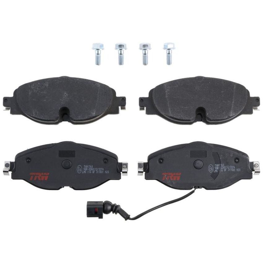 TRW PARTS TXH1760 TRW PREMIUM BRAKING - METALLIC BRAKE PAD SET - TXH1760