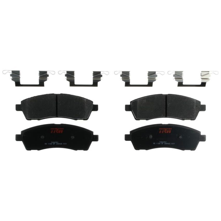 TRW PARTS TXM0757 TRW PREMIUM BRAKING - METALLIC BRAKE PAD SET - TXM0757