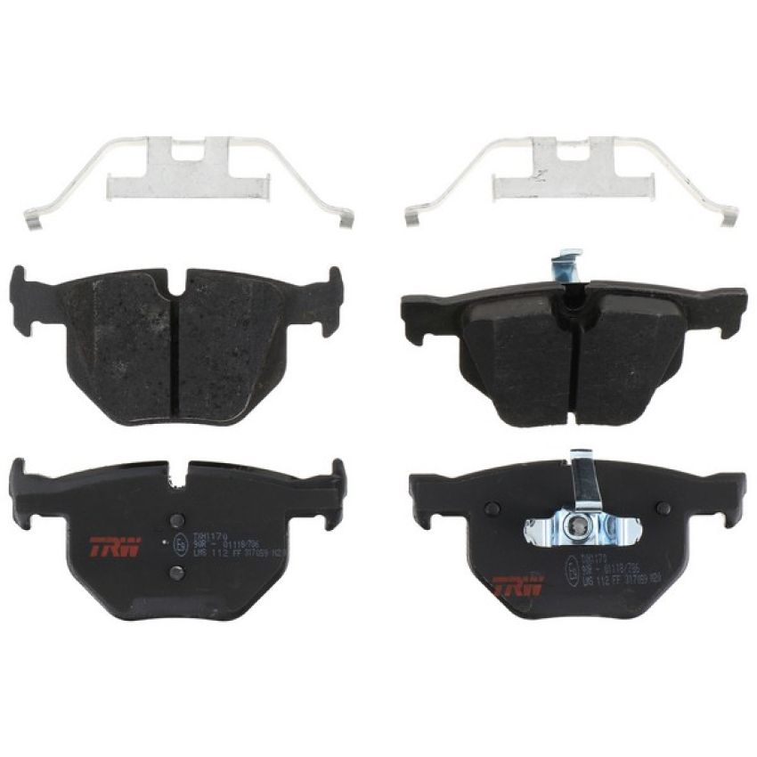 TRW PARTS TXH1170 TRW PREMIUM BRAKING - METALLIC BRAKE PAD SET - TXH1170