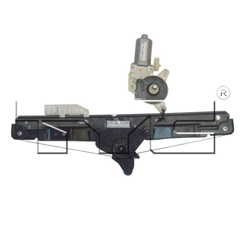 TYC Products 660473 Power Window Motor and Regulator Assembly
