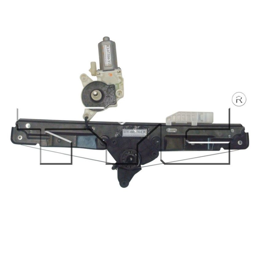 TYC Products 660474 Power Window Motor and Regulator Assembly