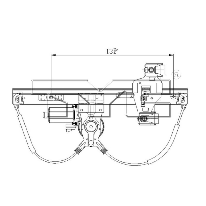 TYC Products 660509 Power Window Motor and Regulator Assembly
