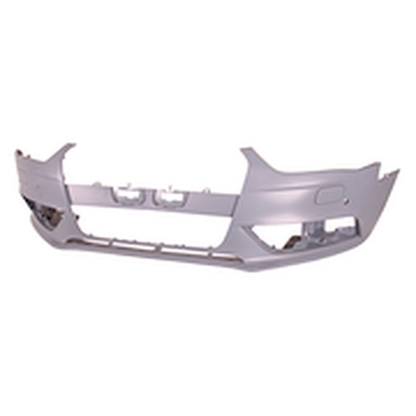 FRONT BUMPER COVER W/O S-LINE PKG; W/HEADLAMP WASHER; W/WARNING SYSTEM; PRIME AUDI A4 2013-2016