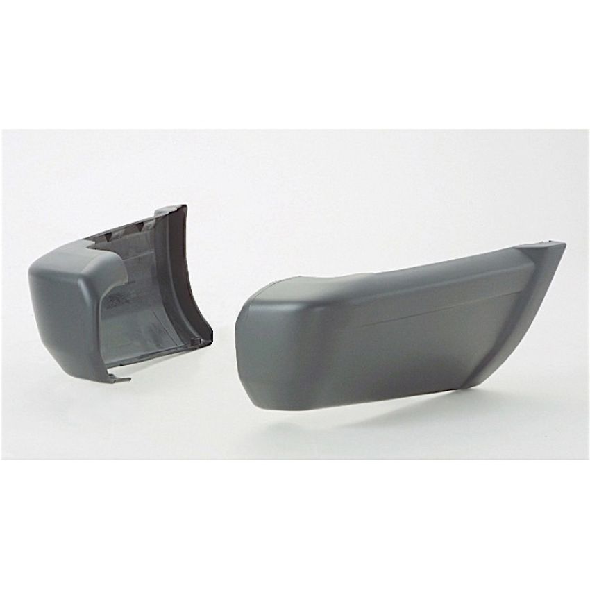 LH RR BUMPER END CAP W/O COUNTRY PKG MAT BLK TEXTURED CHEROKEE 97-01