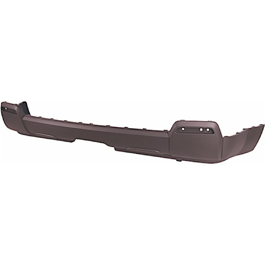 RR BUMPER VALANCE PANEL LOWER MAT DARK GRAY W/O DUAL EXHAST W/O CHROME PKG TERRAIN 10-15