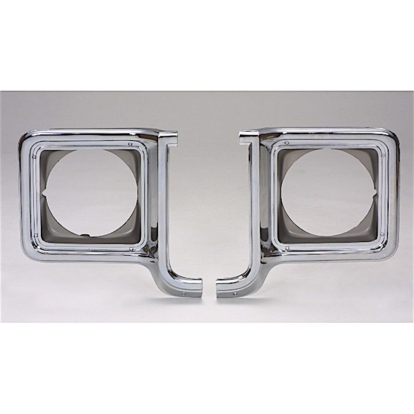 RH HEADLAMP DOOR CHR/ARG W/ SINGLE ROUND HEADLAMP CHEVY/ P/U/BLAZER/JIMMY/SUBURB AN 73-78
