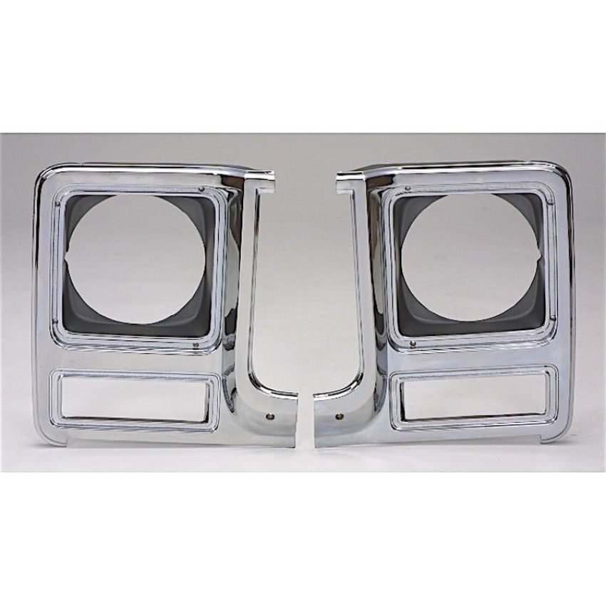 RH HEADLAMP DOOR CHR/ARG W/ SINGLE ROUND HEADLAMP CHEVY/ P/U/BLAZER/JIMMY/SUBURB AN 79-80