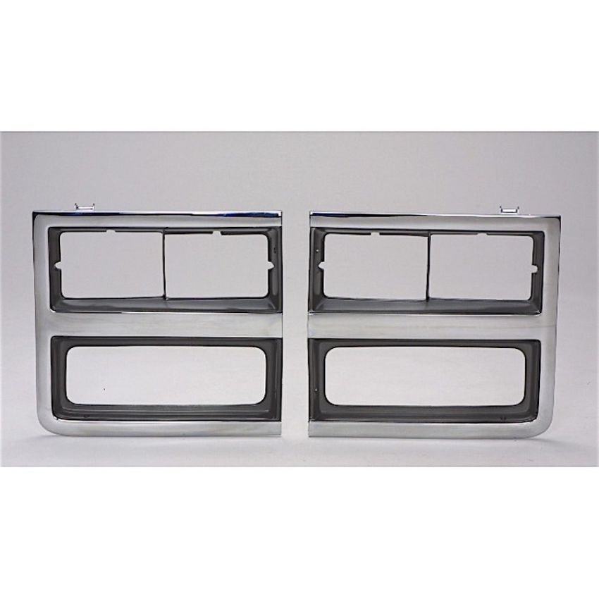 RH HEADLAMP DOOR CHR/ARG W/ DUAL RECT HEADLAMP CHEVY BLAZER/SUBURBAN 89-91