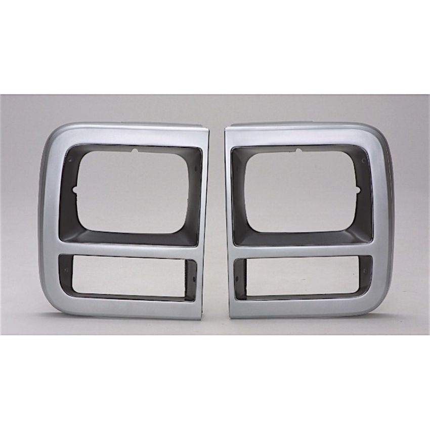 LH HEADLAMP DOOR SIL/DK ARG W/ SINGLE RECT HEADLAMP CHEVY/ VAN 92-96
