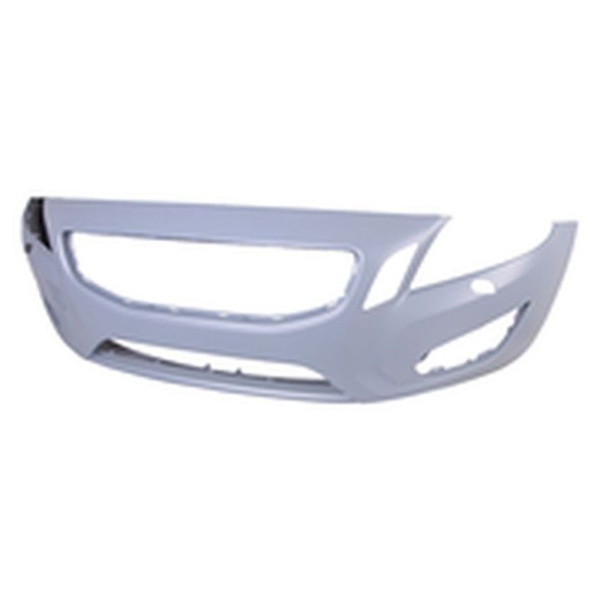 FRONT BUMPER COVER W/HEADLAMP WASHER; PRIME VOLVO S60 11-13