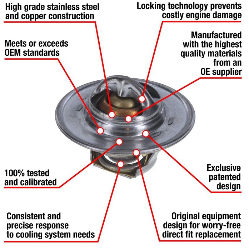 MotoRad 7200-180 Fail-Safe Thermostat-180 Degrees