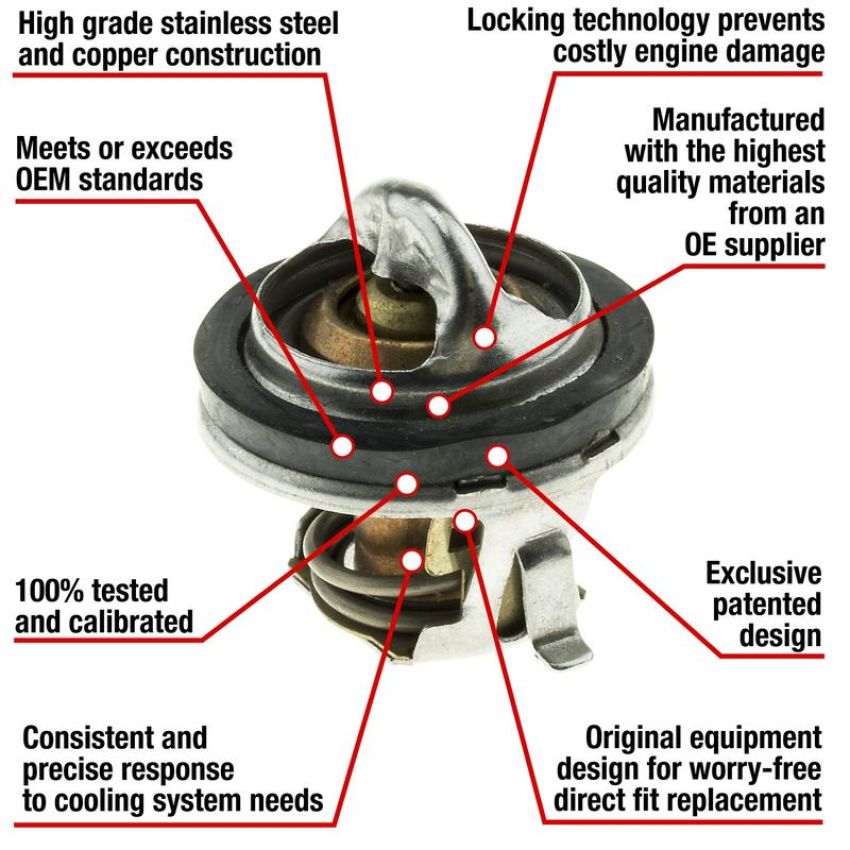 MotoRad 7207-180 Fail-Safe Thermostat-180 Degrees w/ Seal