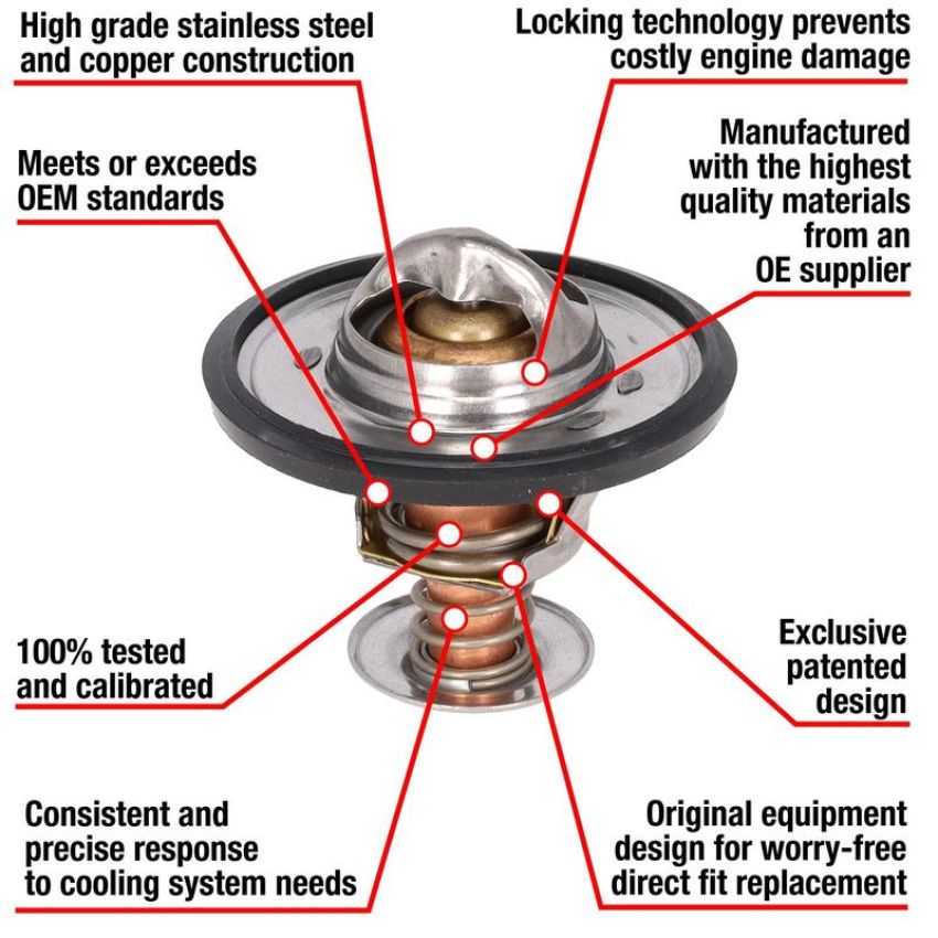 MotoRad 7228-195 Fail-Safe Thermostat-195 Degrees w/ Seal