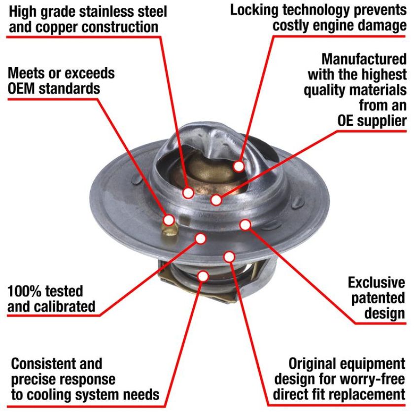 MotoRad 7240-160 Fail-Safe Thermostat-160 Degrees