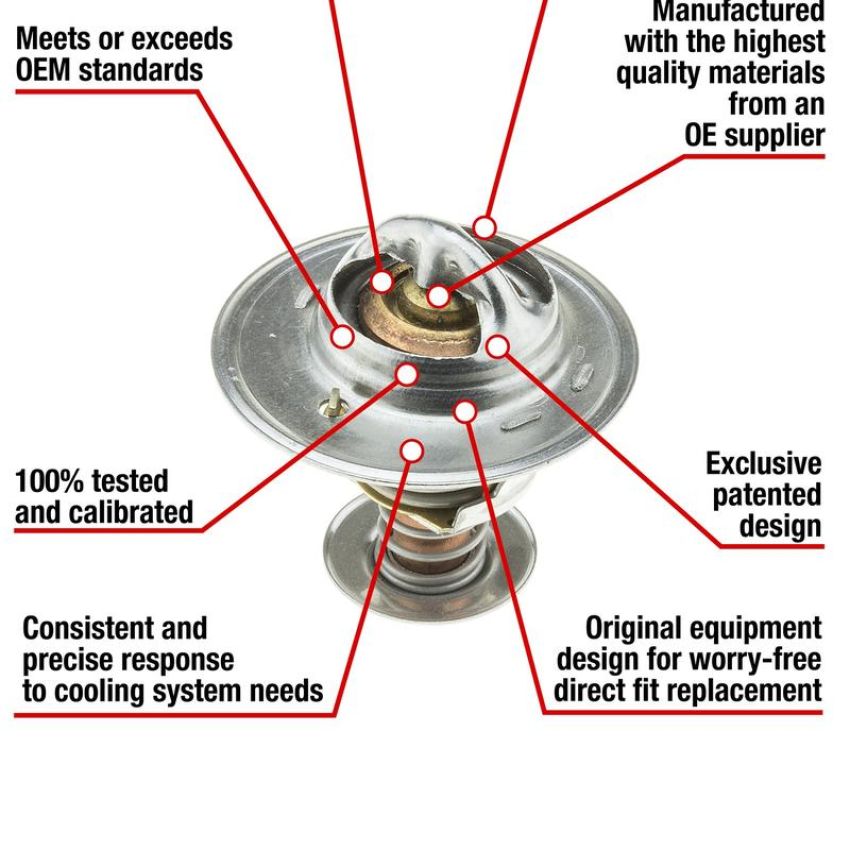 MotoRad 7242-180 Fail-Safe Thermostat-180 Degrees