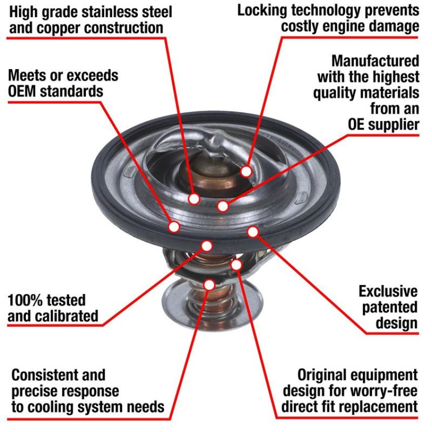 MotoRad 7301-170 Fail-Safe Thermostat-170 Degrees w/ Seal