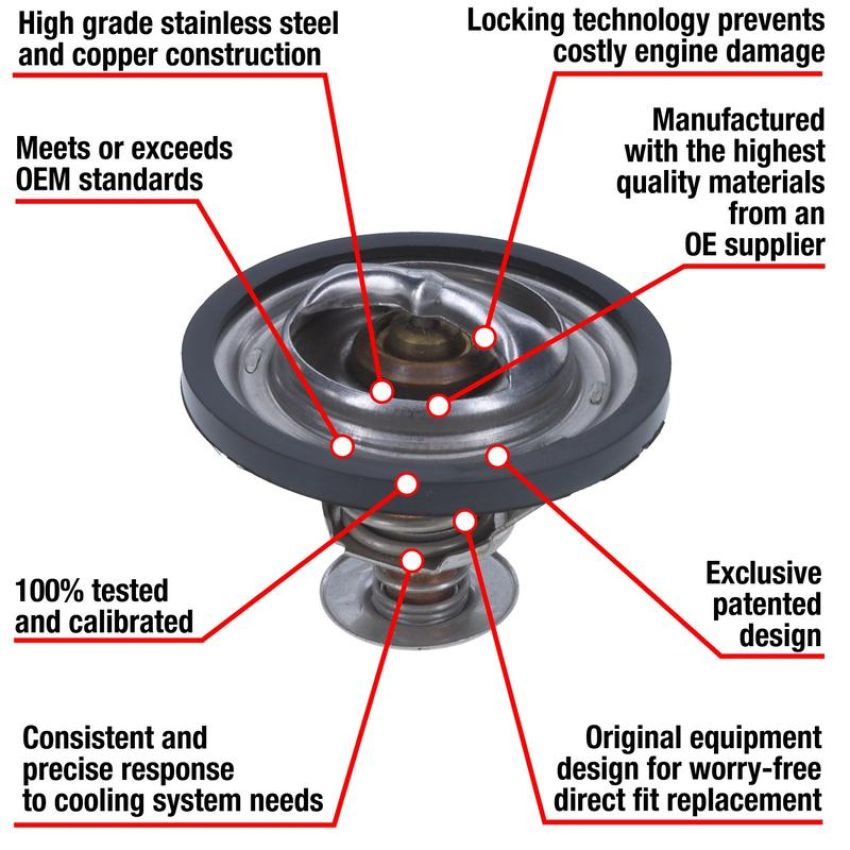 MotoRad 7303-180 Fail-Safe Thermostat-180 Degrees w/ Seal
