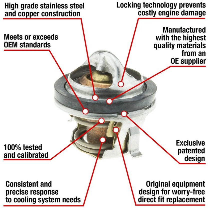 MotoRad 7306-180 Fail-Safe Thermostat-180 Degrees w/ Seal