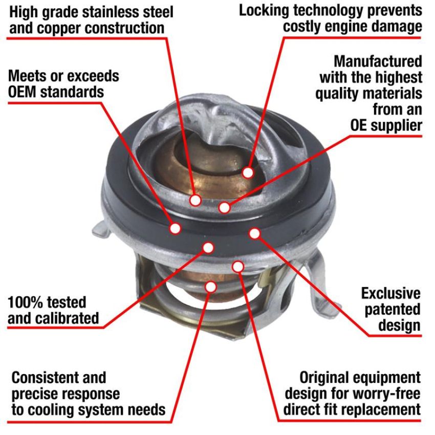 MotoRad 7306-192 Fail-Safe Thermostat-192 Degrees w/ Seal