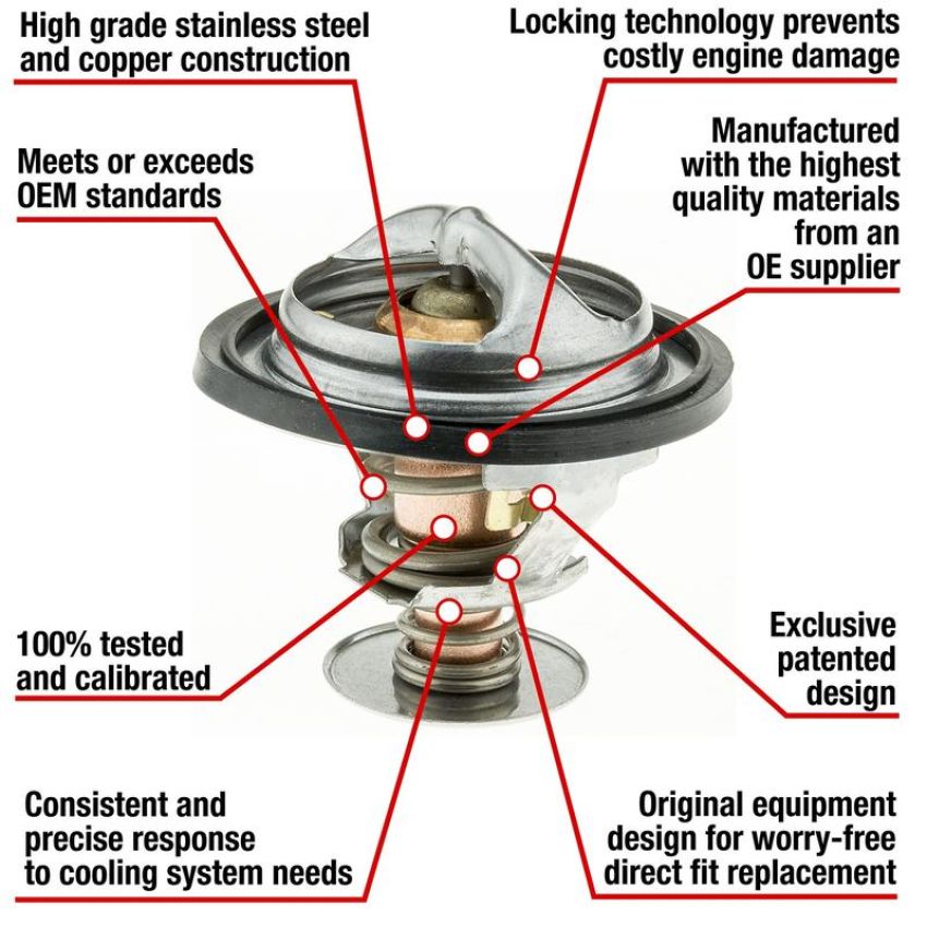 MotoRad 7307-195 Fail-Safe Thermostat-195 Degrees w/ Seal