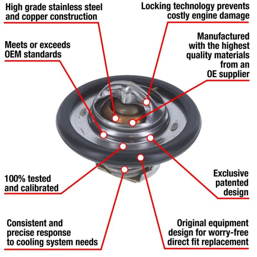 MotoRad 7333-198 Fail-Safe Thermostat-198 Degrees w/ Seal