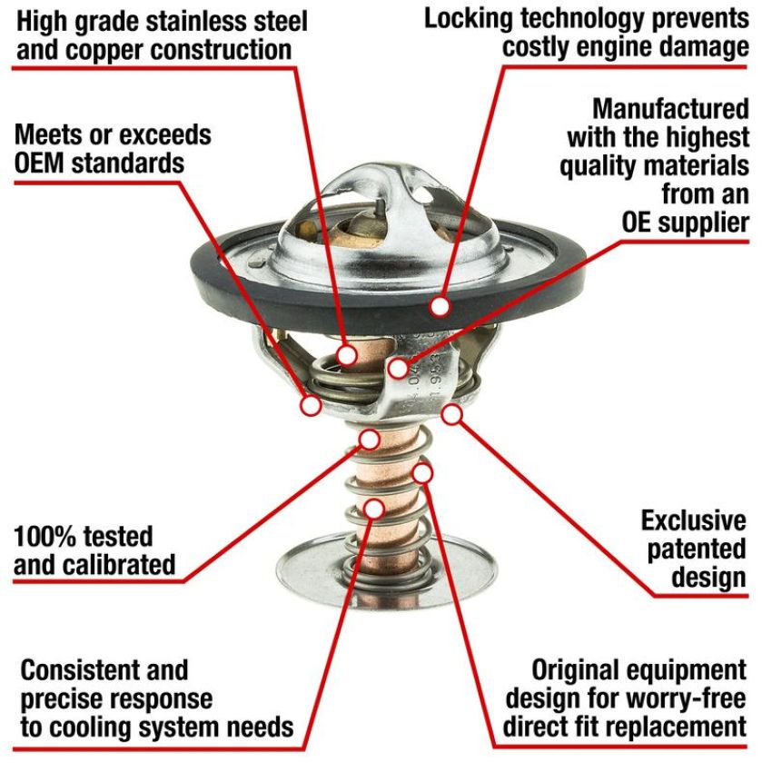 MotoRad 7339-180 Fail-Safe Thermostat-180 Degrees w/ Seal