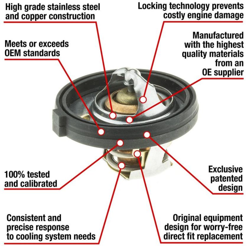 MotoRad 7340-180 Fail-Safe Thermostat-180 Degrees w/ Seal