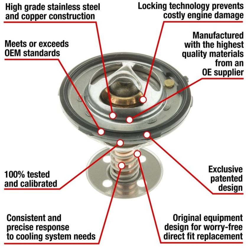 MotoRad 7456-187 Fail-Safe Thermostat-187 Degrees w/ Seal