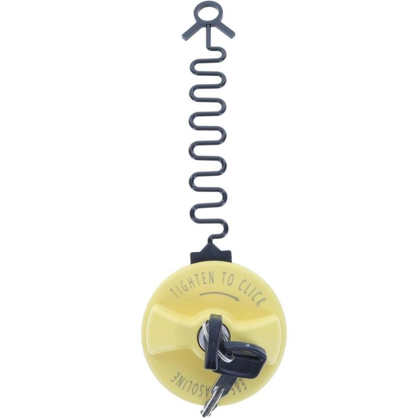 MotoRad MGC213KAY Locking Tethered Flex Fuel Tank Cap
