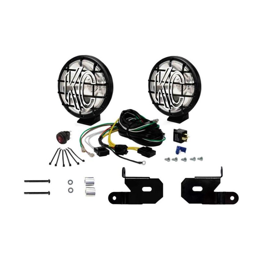 KC HiLiTES 97113 KC Apollo Pro Halogen 6in Spot 2-Light System - 2018-2024 Jeep JL/JT/4xe