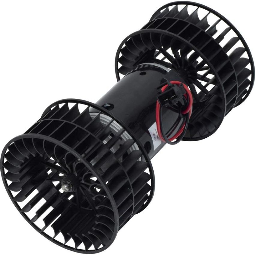 Universal Air Conditioning BM 00183C HVAC Blower Motor -- Double Shaft Blower Motor W/ Wheel