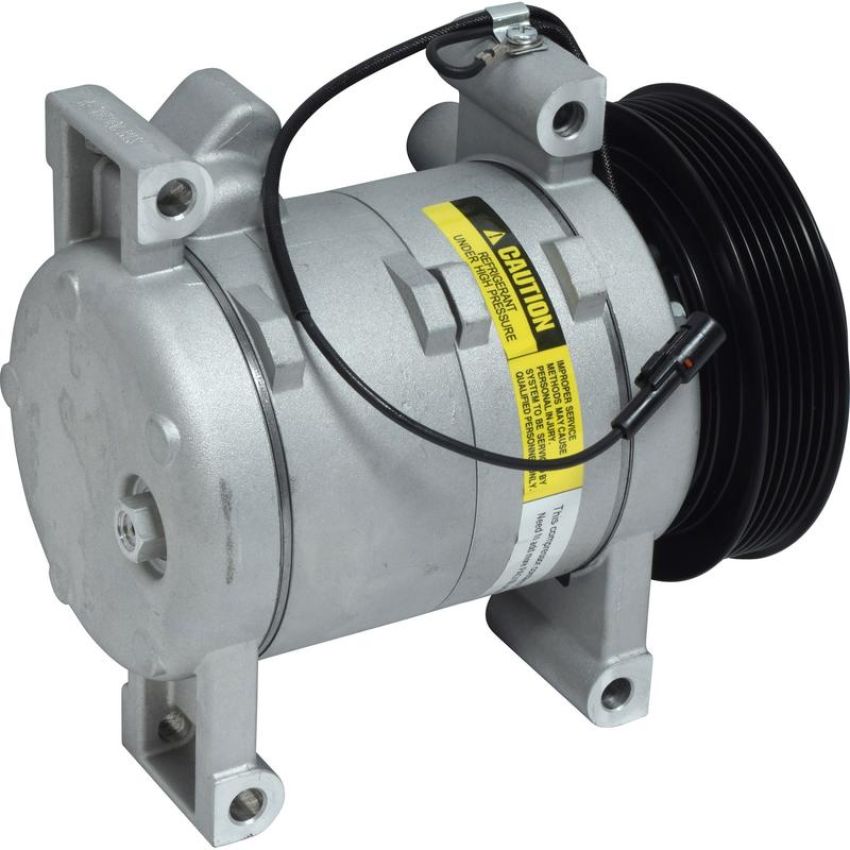Universal Air Conditioning CO 10528C A/C Compressor -- UAC DKV14G Compressor Assembly