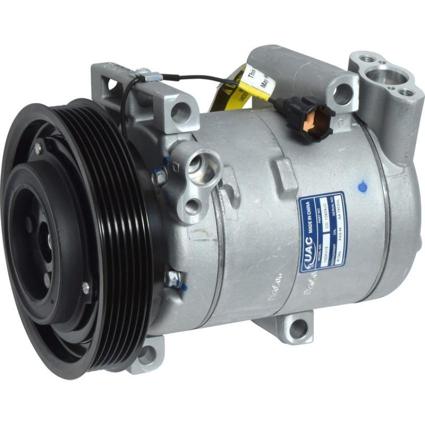 Universal Air Conditioning CO 10609JC A/C Compressor -- UAC DKV11G Compressor Assembly